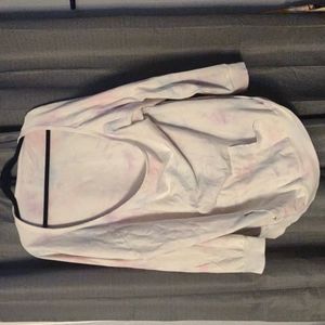 Off shoulder long sleeve sweatshirt